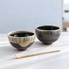 Bol en terre sauvage de l’Estérel – Engobe de porcelaine et finition brillante