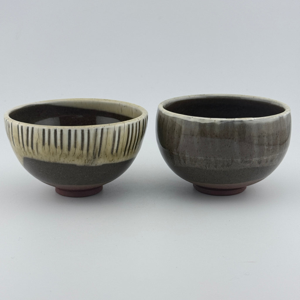 Bol en terre sauvage de l’Estérel – Engobe de porcelaine et finition brillante