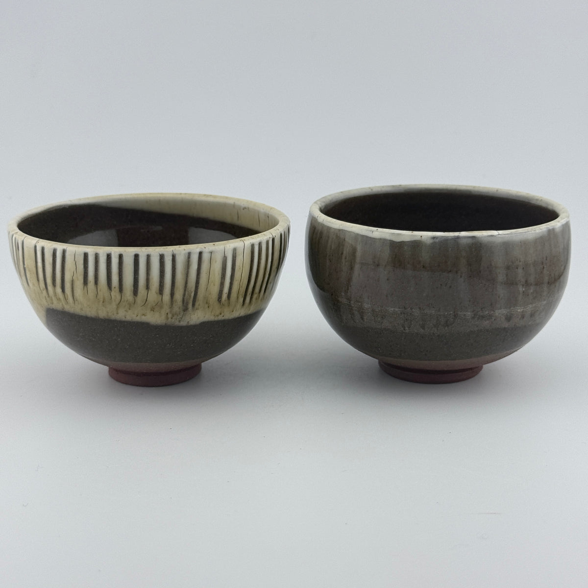 Bol en terre sauvage de l’Estérel – Engobe de porcelaine et finition brillante
