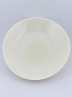 Assiette creuse en porcelaine blanche faite main, émail transparent brillant – Terres.me – vue 4