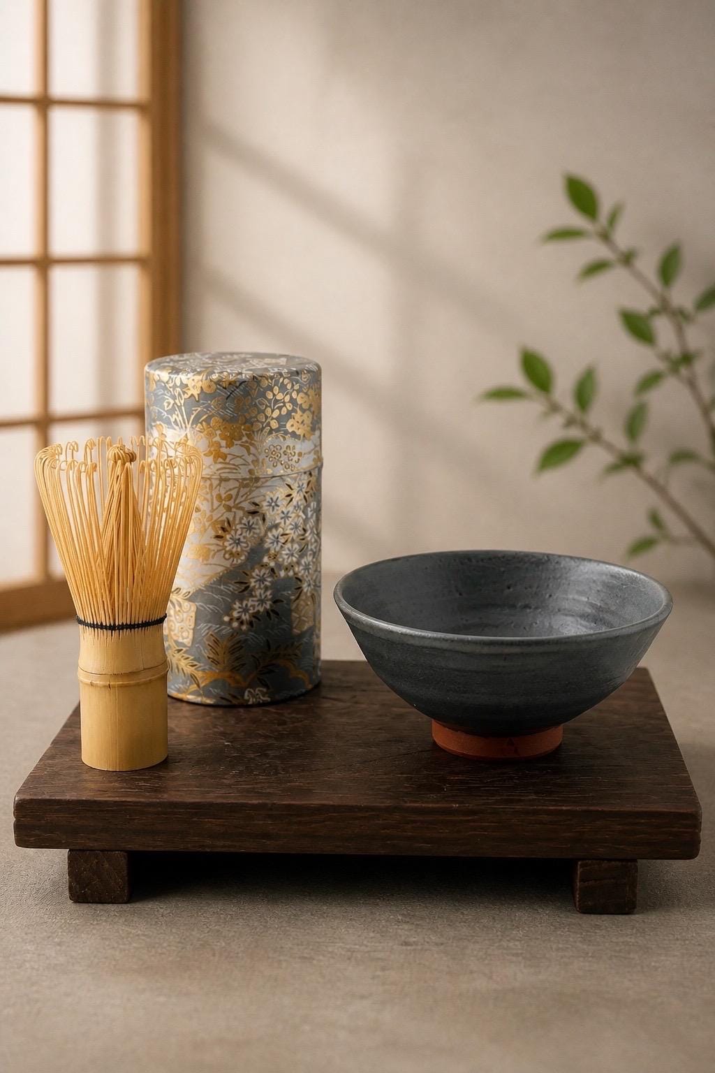 Bol artisanal en terre de Xing et émail bleu-gris, esthétique Japandi et Wabi-Sabi, Terres.me.