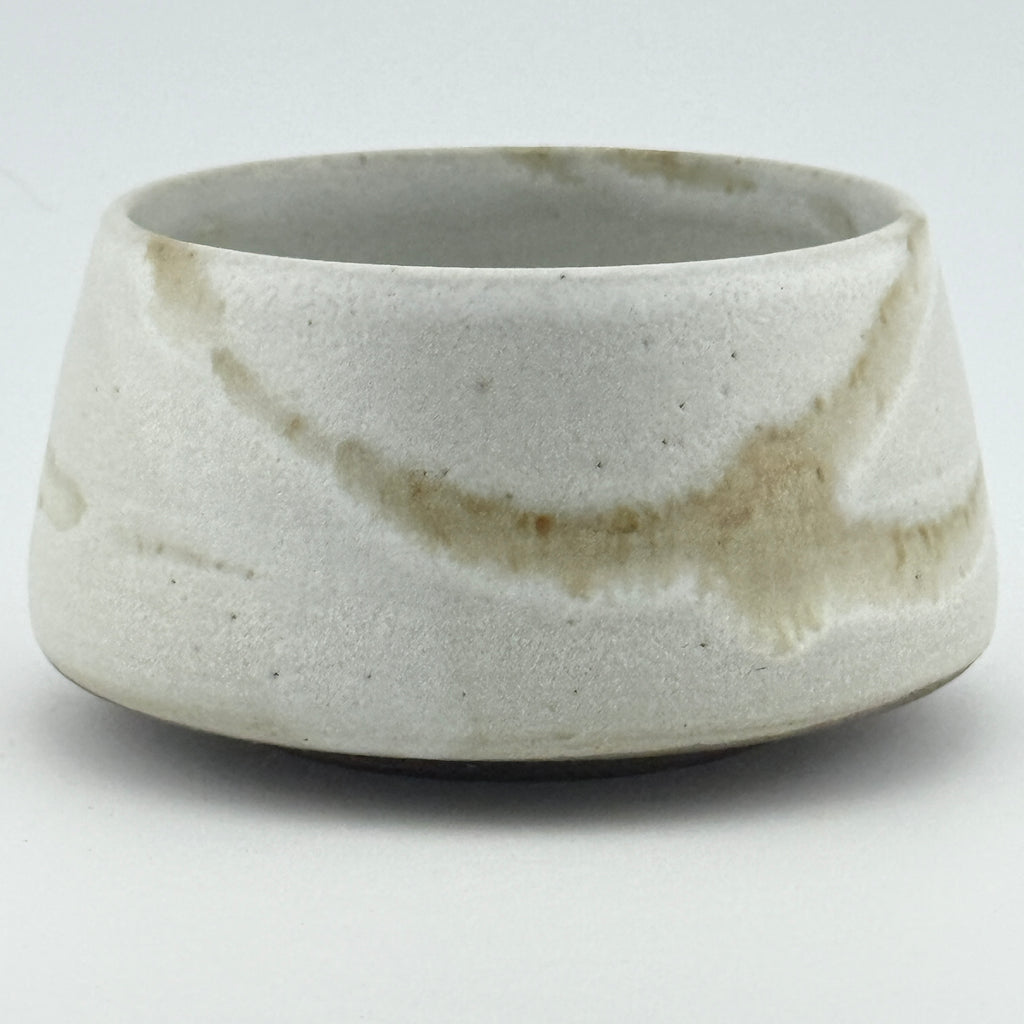 Bol à matcha en terre sauvage de l’Estérel – Chawan conique crème