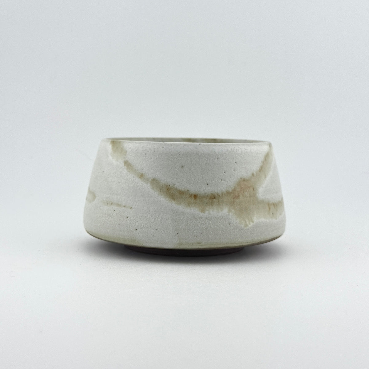 Bol à matcha en terre sauvage de l’Estérel – Chawan conique crème