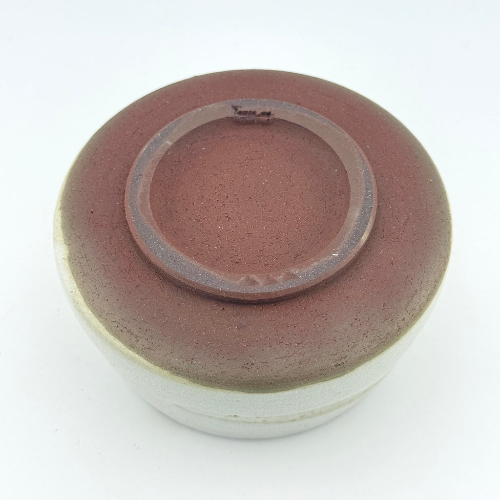Bol à matcha en terre sauvage de l’Estérel – Chawan conique crème