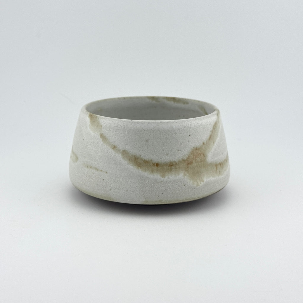 Bol à matcha en terre sauvage de l’Estérel – Chawan conique crème
