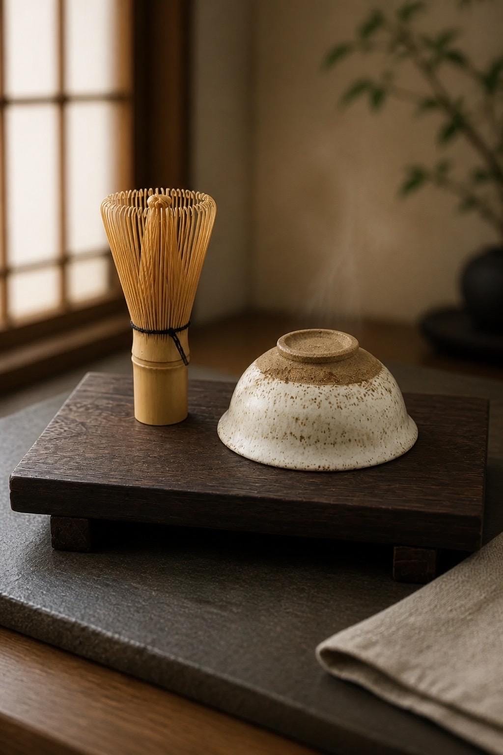 Chawan wabi-sabi en grès au sable de Sardaigne, vue 2 sur 10, montrant sa forme ouverte et ses nuances naturelles.
