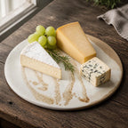 Dessous-de-plat Trace de Terre en grès caramel, décor gestuel – photo 2