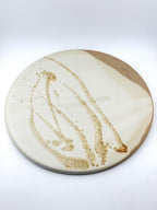 Dessous-de-plat Trace de Terre en grès caramel, décor gestuel – photo 5