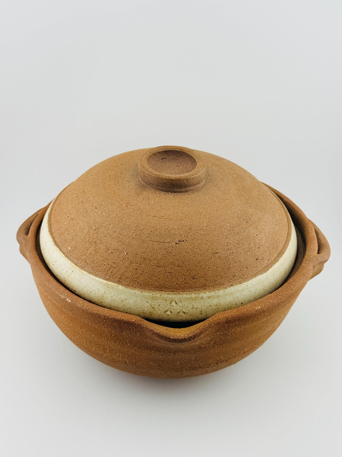 Donabe artisanal en grès, casserole japonaise faite main par Terresme — vue 2 sur 10.
