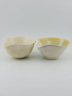 Tasses verseuses katakuchi en céramique blanche avec décor à l’or