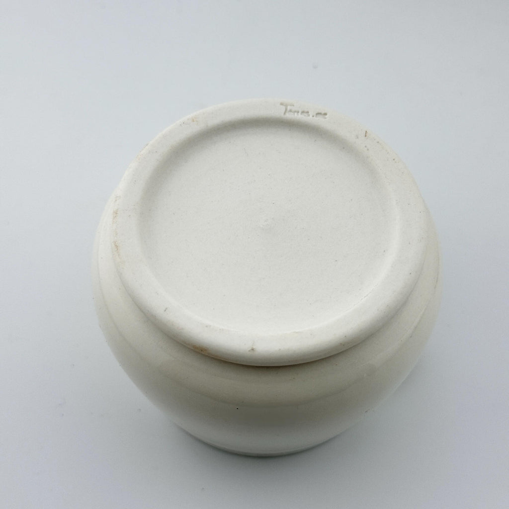 Katakuchi en porcelaine blanche, décor Sometsuke au gosu peint à la main – Terres.me