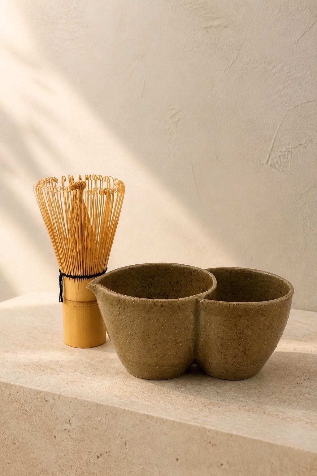 Katakuchi tisanière en grès émaillé Miel avec filtre intégré – Terres.me – vue 2