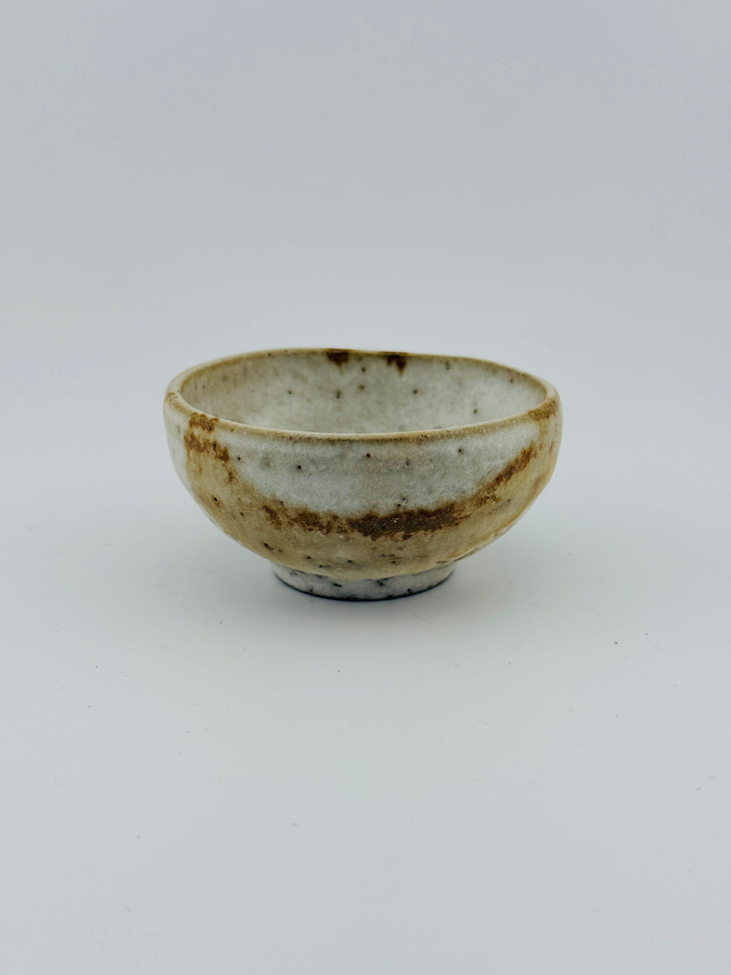 Mini-bol chawan ESTEREL crème, modèle de 7 cm, vue de face
