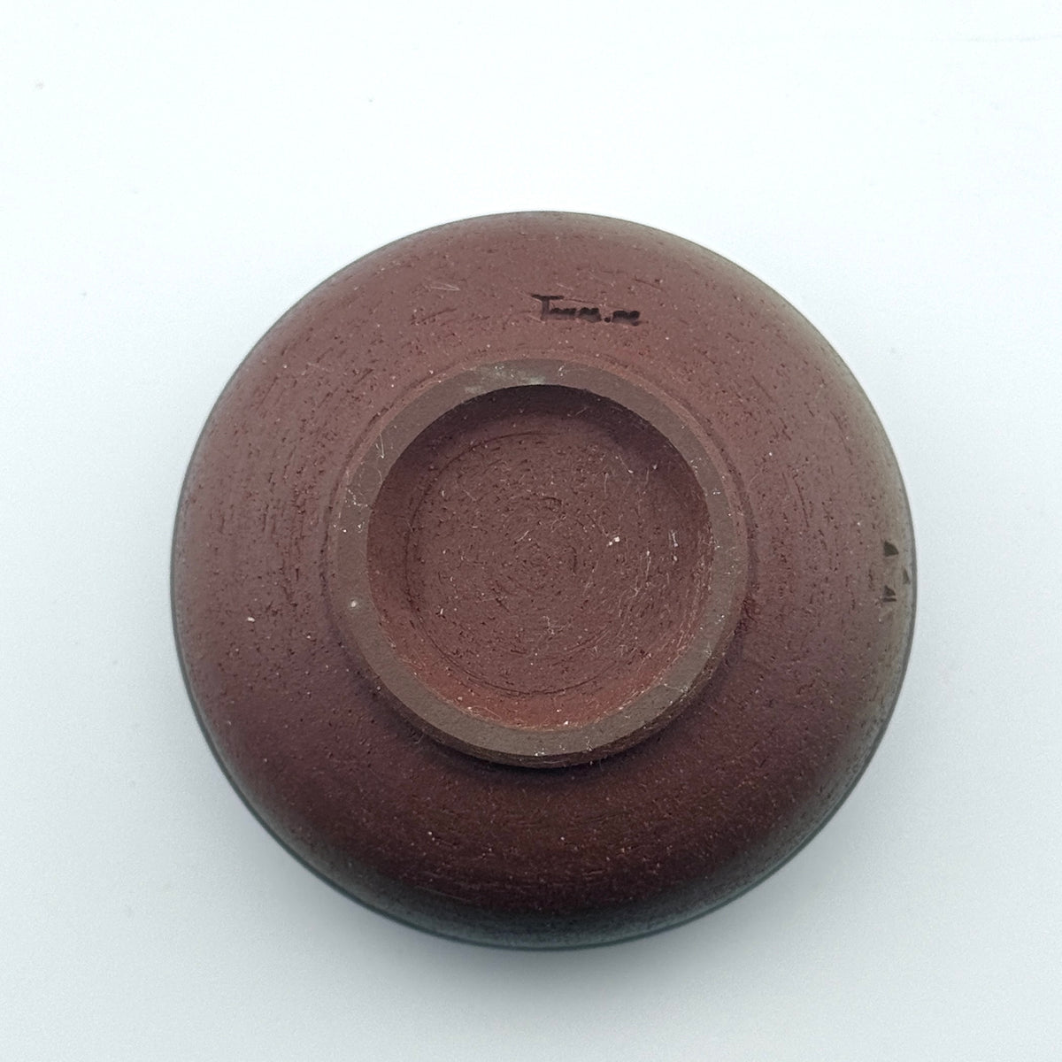 Mini-tasse en grès rouge de l’Estérel – Shino Açaï