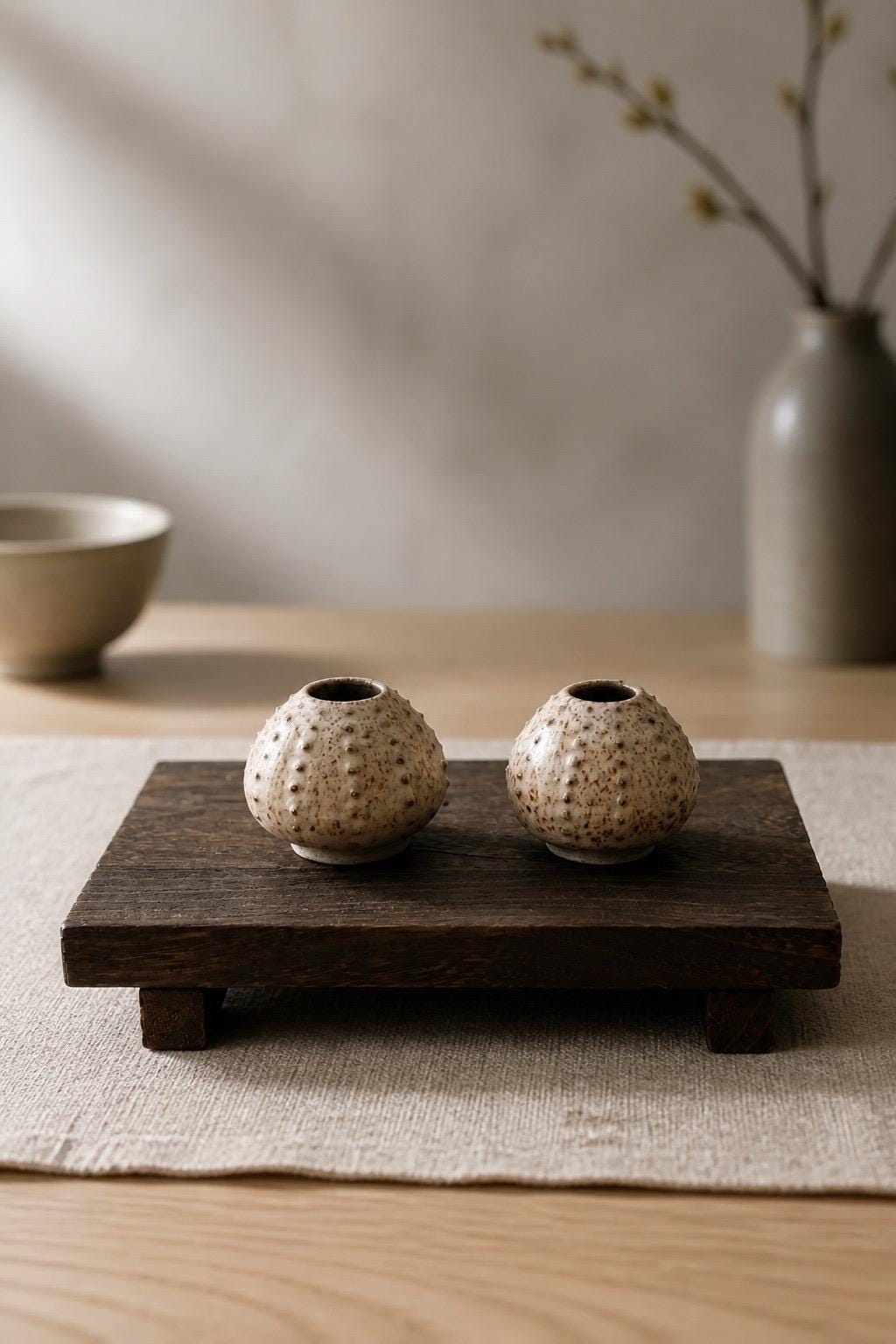 Oursin en céramique de grès wabi-sabi fait main par Terresme — fiche Etsy 1, vue 1 sur 10.
