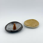 Coquillage artisanal en grès émaillé, porte-encens, pierre d’apaisement ou porte-bijoux – Terres.me