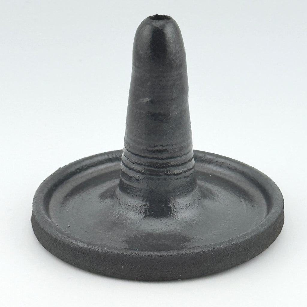 Porte-encens bâton « Rituel » en grès noir African Stone – Noir satiné