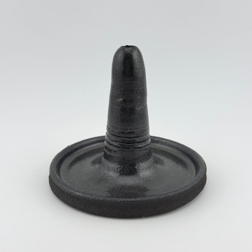 Porte-encens bâton « Rituel » en grès noir African Stone – Noir satiné
