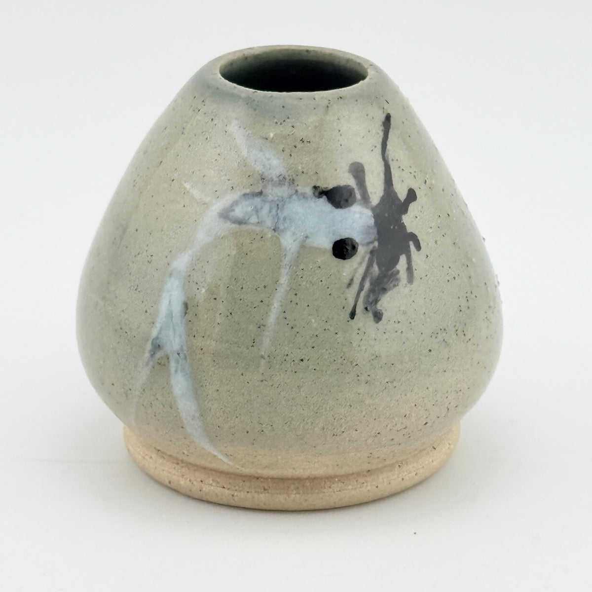 Porte-fouet Matcha en grès, chasen holder artisanal en céramique japandi par Terres.me