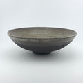 Saladier en grès noir African Stone – Émail Smoky Quartz pyrité