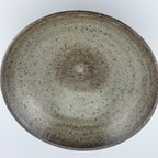 Saladier en grès noir African Stone – Émail Smoky Quartz pyrité