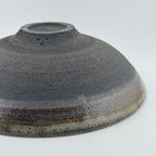 Saladier en grès noir African Stone – Émail Smoky Quartz pyrité