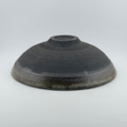 Saladier en grès noir African Stone – Émail Smoky Quartz pyrité