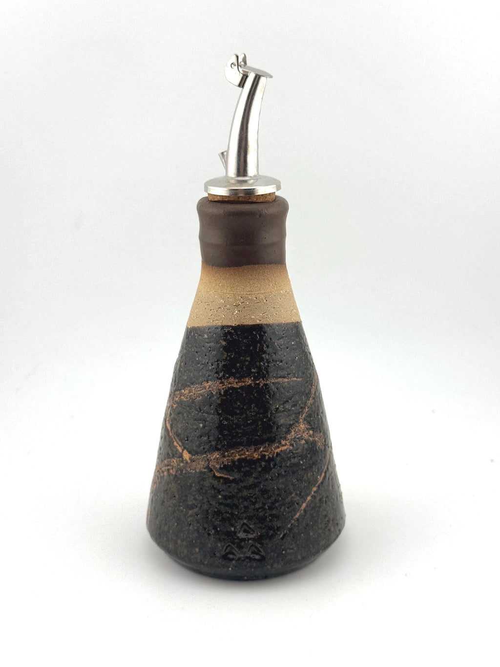 Shoyu Sashi en grès chamotté et Ash glaze céladon, faits main par Terresme — vue 8 sur 10.