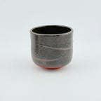 Trio de tasses à café en Grès rouge de récolte du massif de l’Esterel - Émail de cendres - Wabi-Sabi