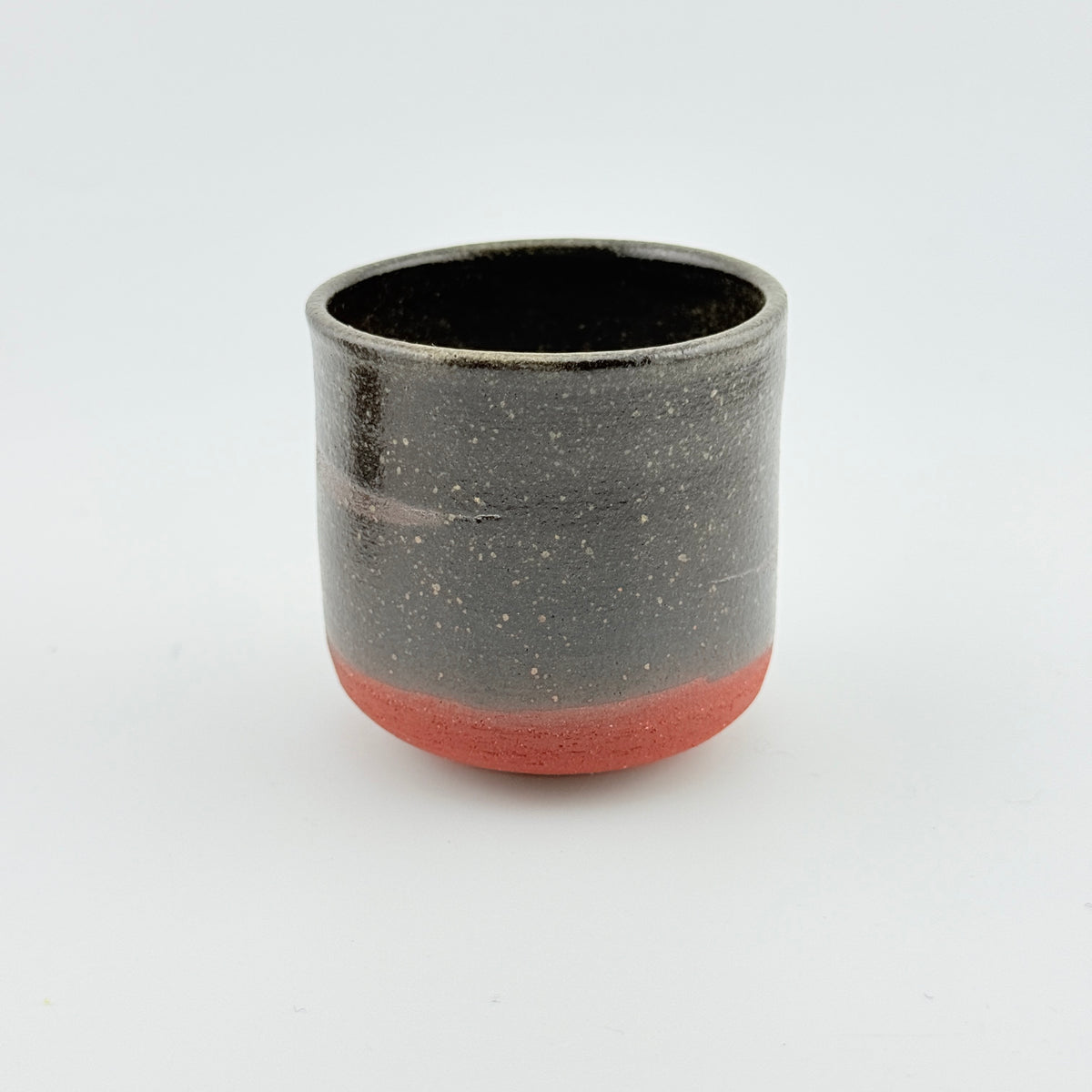 Trio de tasses à café en Grès rouge de récolte du massif de l’Esterel - Émail de cendres - Wabi-Sabi