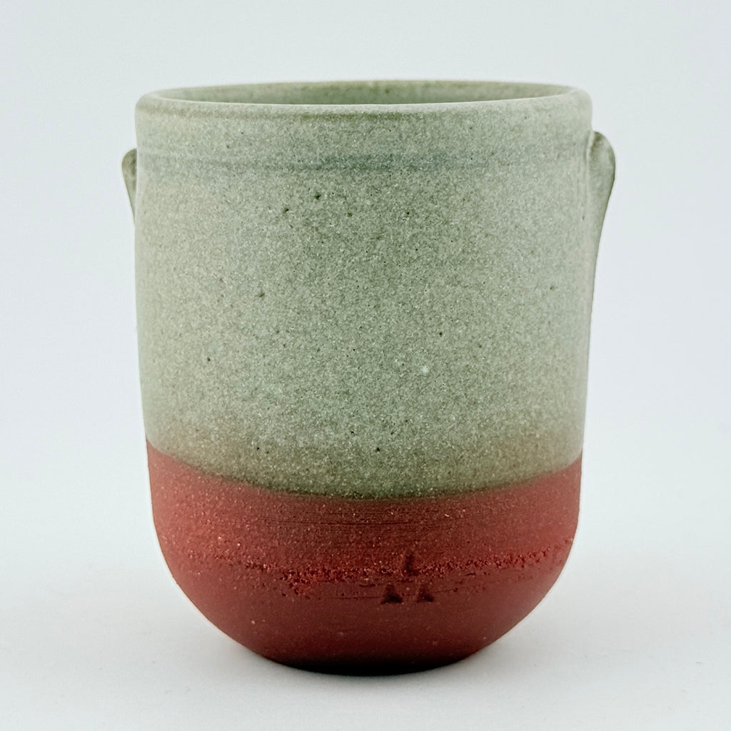 Duo de tasses à café en Grès rouge de récolte du massif de l’Esterel - Émail de Faïence- Wabi-Sabi