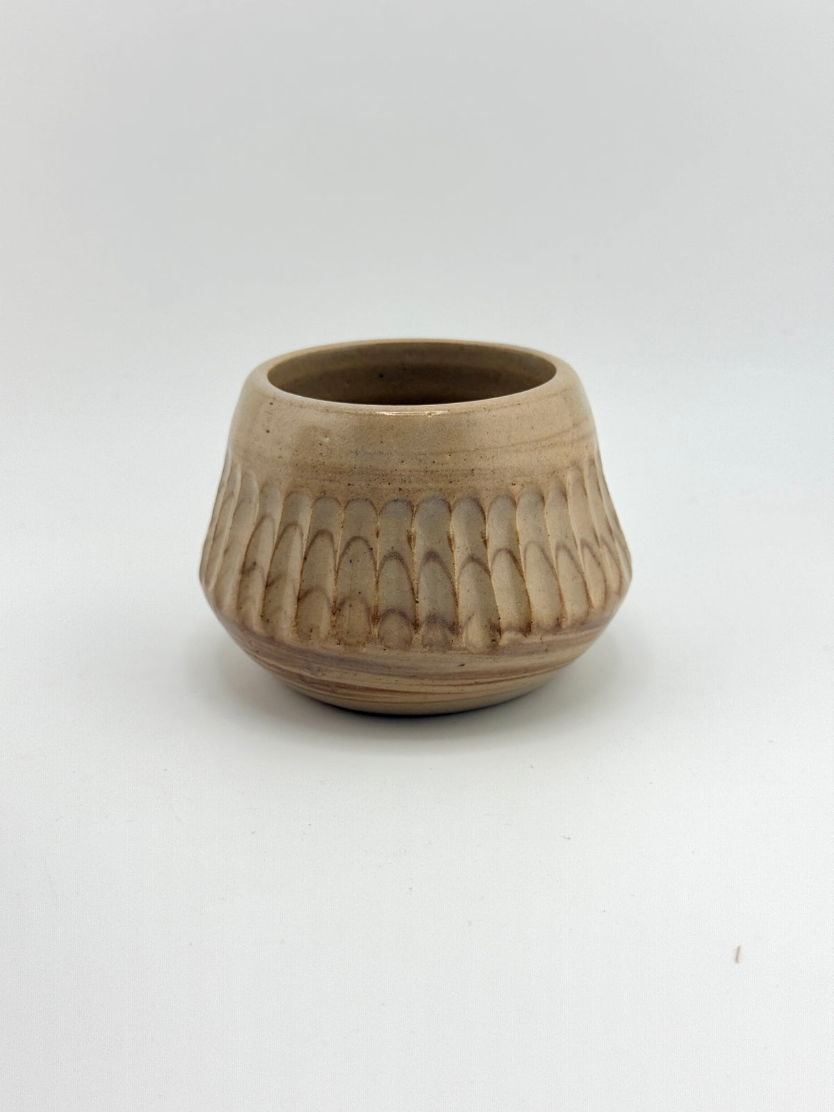 Vue 10 de TRIO de Tasses et Mugs en Grès Beige Sable - Fait main au tour de potier - Émail transparent brillant - Artisanat fra…, pièce en céramique faite main par Terresme.